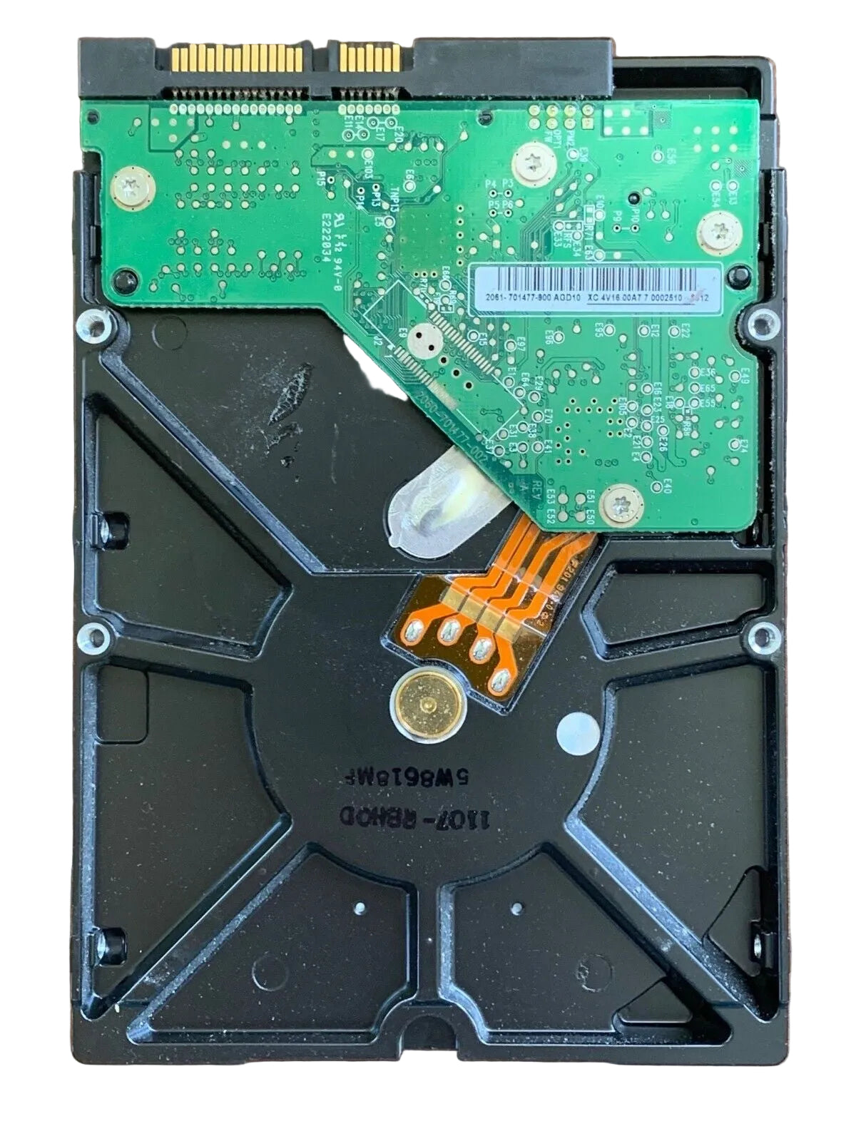 WD5000AAKS-40YGA1 – 2060-701477-002 Rev A – HHRNHT2MHB – 1107-RBHOD 5W8618MF – Date: 25 JUN 2008 – 500GB – 3.5" – SATA