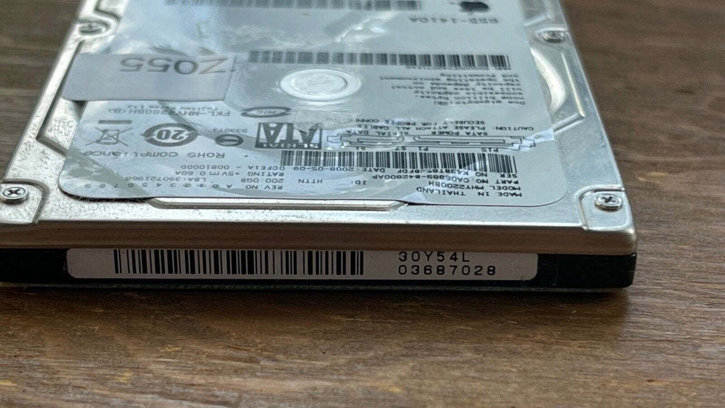 MHY2200BH – CA26344-B32104BA – CA06889-B42800AP – 200 GB – 2.5" – SATA