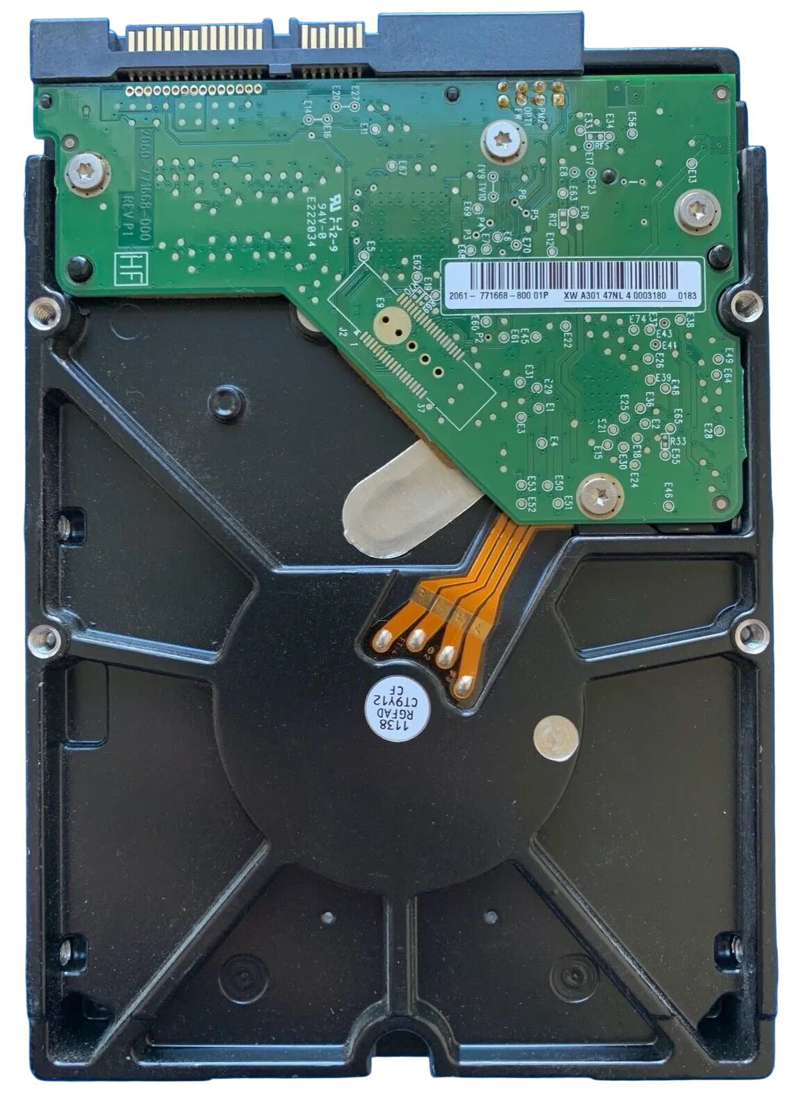 WD1001FALS-40U9B0 – 2060-771668-800 REV P1 – HANNHT2CB – 1138 RGFAD CT9Y12 CF – 1TB – 3.5" – SATA