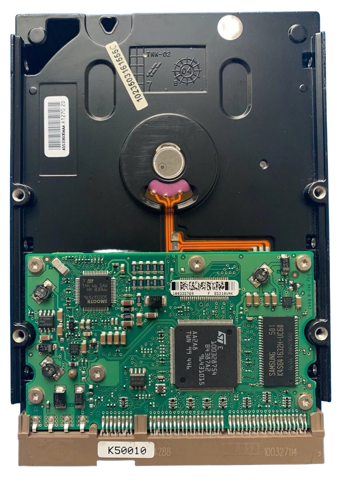 ST3250823A – 100327114 Rev B – S/N: 3ND0F00R – P/N: 9Y7283-501 – F/W: 3.01 – Site: AMK – Date: 05354 – 250GB – 3.5" – IDE/PATA