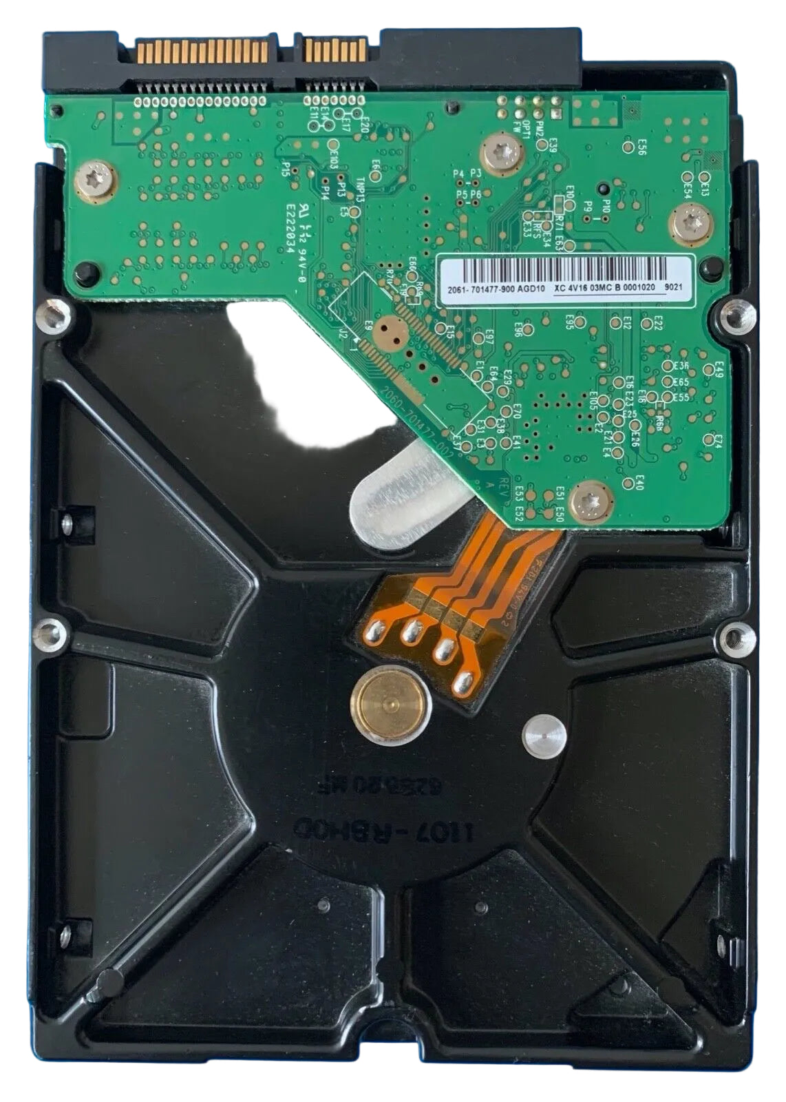 WD5000AAKS-41YGA1 – 2060-701477-002 Rev A – HBRNHT2MAB – 1107-RBHOD 6250120 MF – Date: 22 JUL 2008 – 500GB – 3.5" – SATA