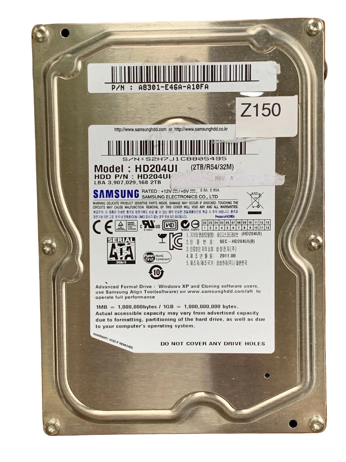 HD204UI – 2TB – 3.5" – SATA