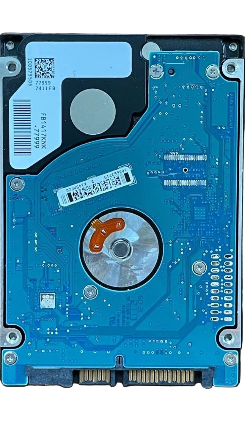 ST9320325ASG – 100579506 Rev B – S/N: 5VD790RT – P/N: 9KAG33-043 – F/W: 0009APM1 – Site: WU – Date: 11475 – 320GB – 2.5" – SATA