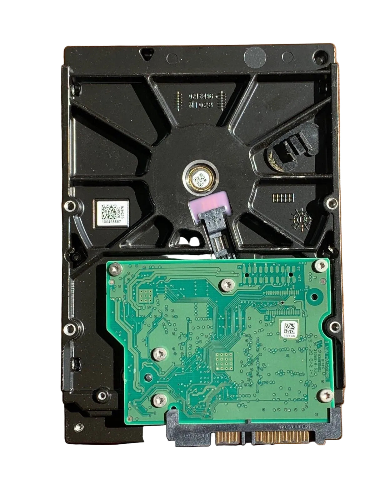 ST500DM002 – 100649872 REV B – S/N: S2APZKG7 – P/N: 1BD142-303 – F/W: KC48 – Site: SU – Date: 14294 – 500GB – 3.5" – SATA
