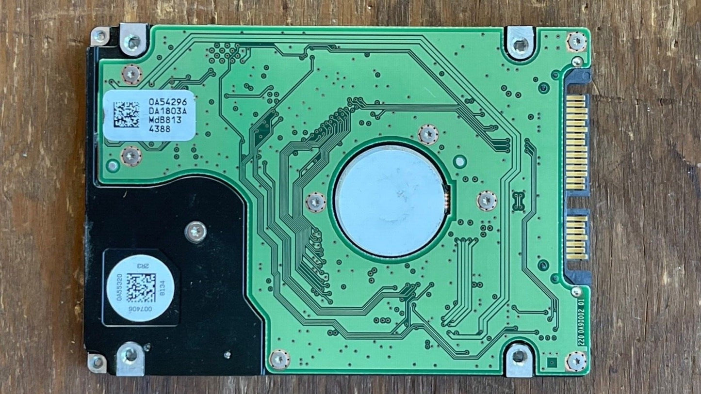 HTS542525K9SA00 – 0A54296 DA1803 – HDD:5K250-250 – DA2153 – P/N: 0A54916 – 250GB – 2.5" – SATA