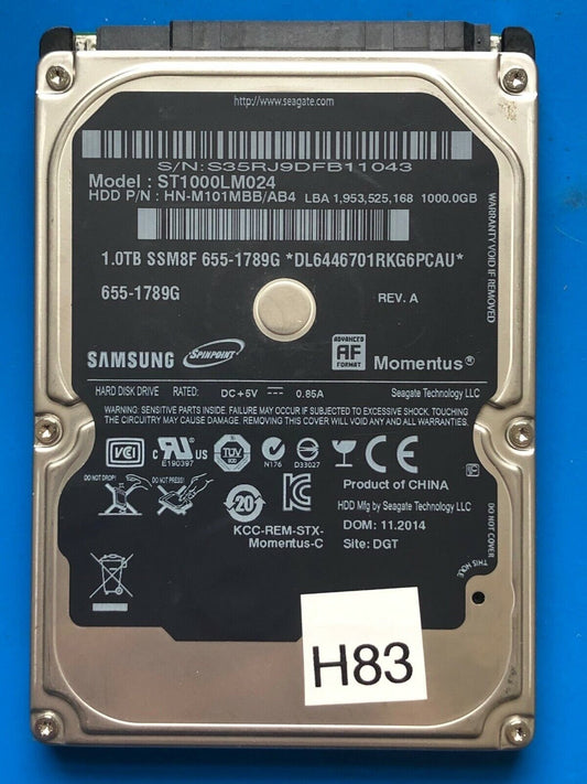 ST1000LM024 – 1TB – 2.5" – SATA