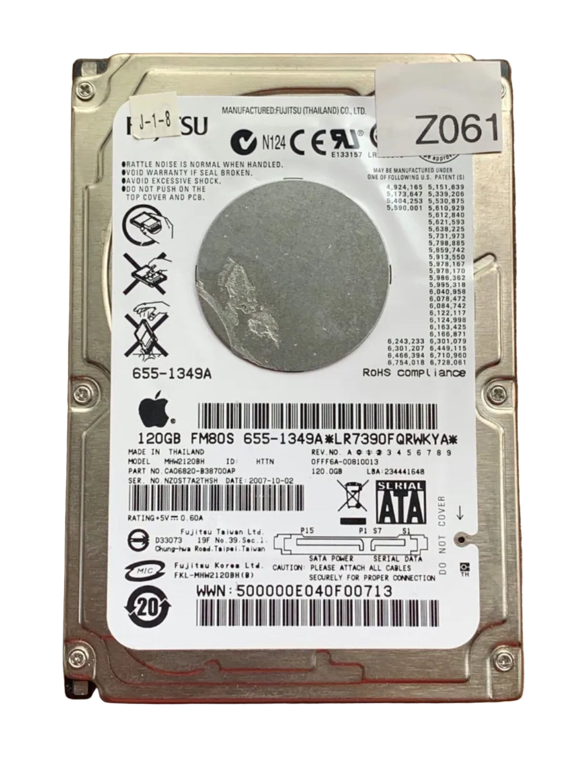 MHW2120BH – CA26343-B84204BA – 120GB – 2.5" – SATA