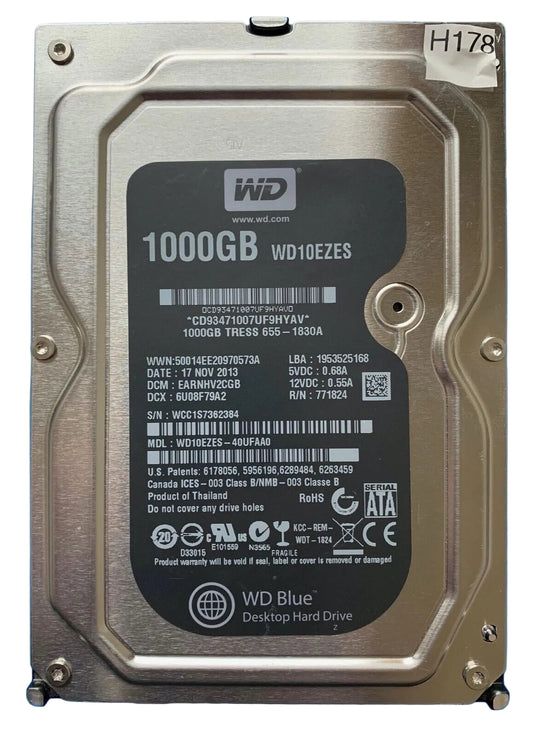 WD10EZES-40UFAA0 – 2060-771824-006 REV A – EARNHV2CGB – 1TB – 3.5" – SATA