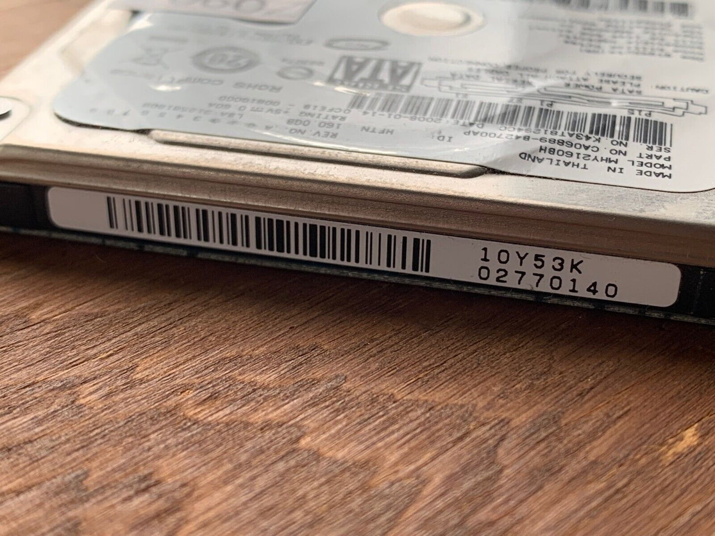 MHY2160BH – CA26344-B32104BA – CA06889-B42700AP – 160GB – 2.5" – SATA