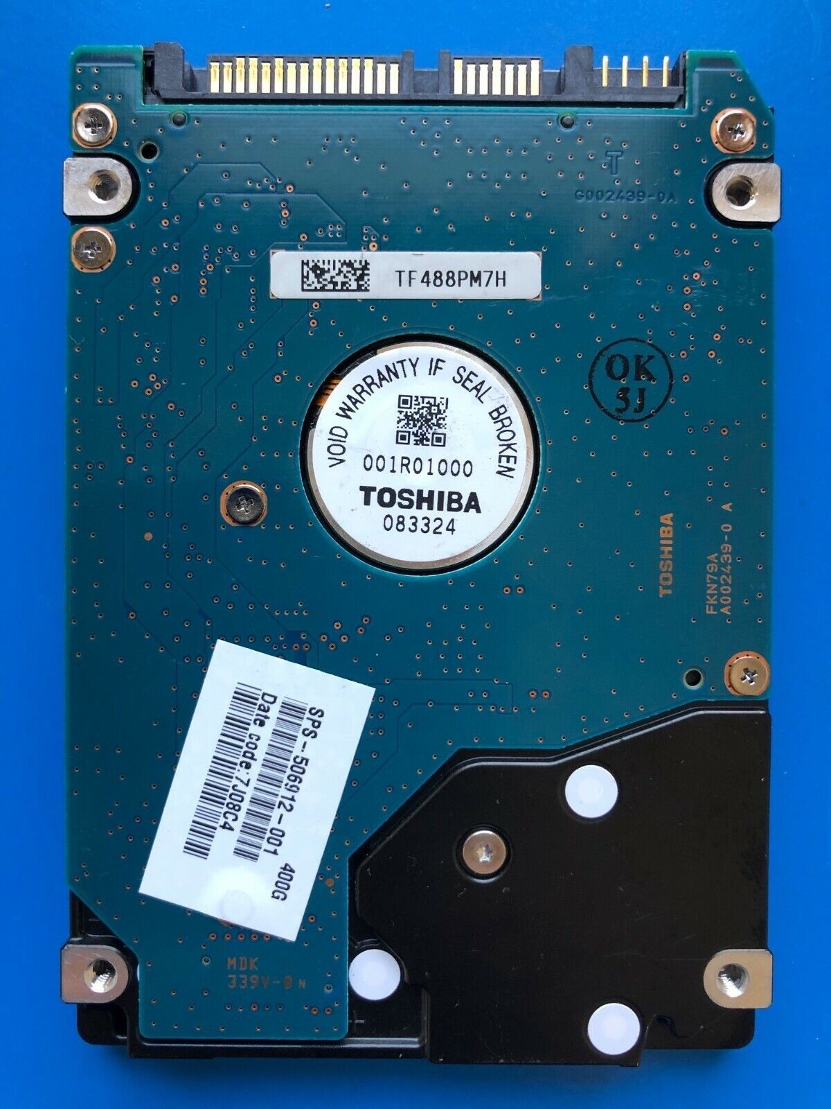 MK4058GSX – G002439-0A – HDD2H41 F VL01 T – A0/FF011C - 400GB – 2.5" – SATA