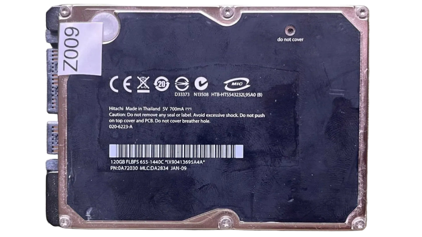 HTS543212L9SA00 – 0A57126 DA2357A - DA2834 - 0A72030 – 120GB – 2.5" – SATA