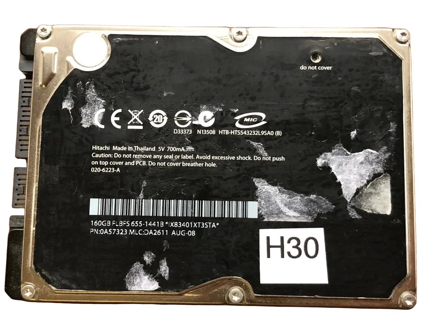 HTS543232L9SA0 – 0A57126 DA2357A– 0A57323 – DA2611 – 160GB – 2.5" – SATA