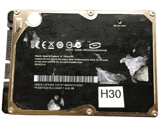 HTS543232L9SA0 – 0A57126 DA2357A– 0A57323 – DA2611 – 160GB – 2.5" – SATA