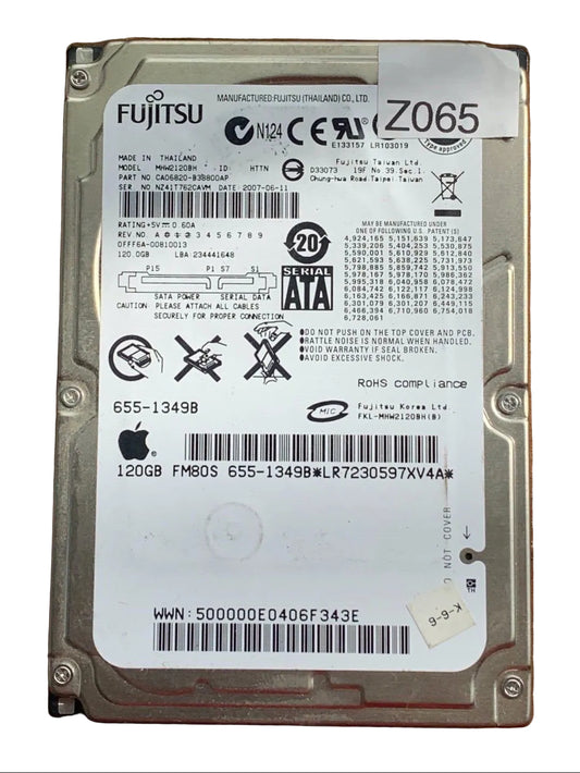MHW2120BH – CA26343-B84204BA – CA06557-B20900DL – 120GB – 2.5"