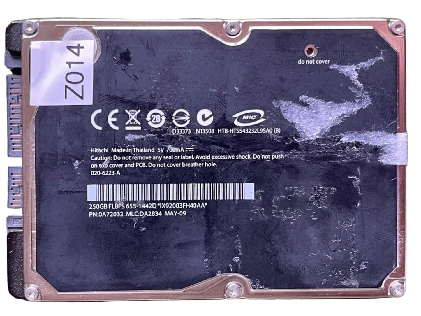 HTS543232L9SA00 –  0A57126 DA2357 - DA2834 - 0A72032 - 2.5" – 250GB - SATA