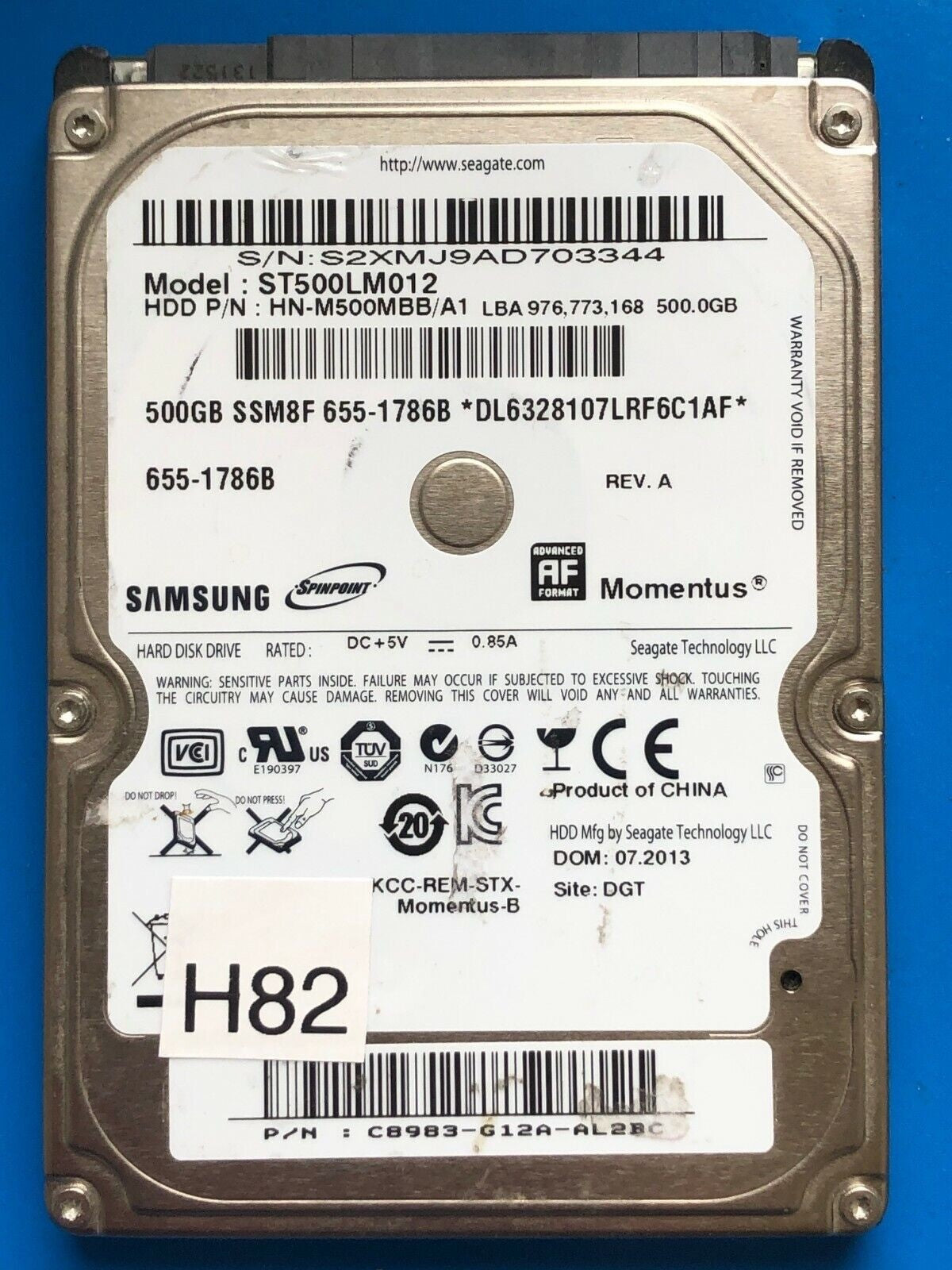 ST500LM012 – 500GB – 2.5" – SATA