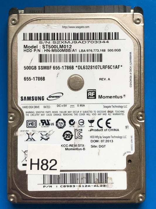 ST500LM012 – 500GB – 2.5" – SATA