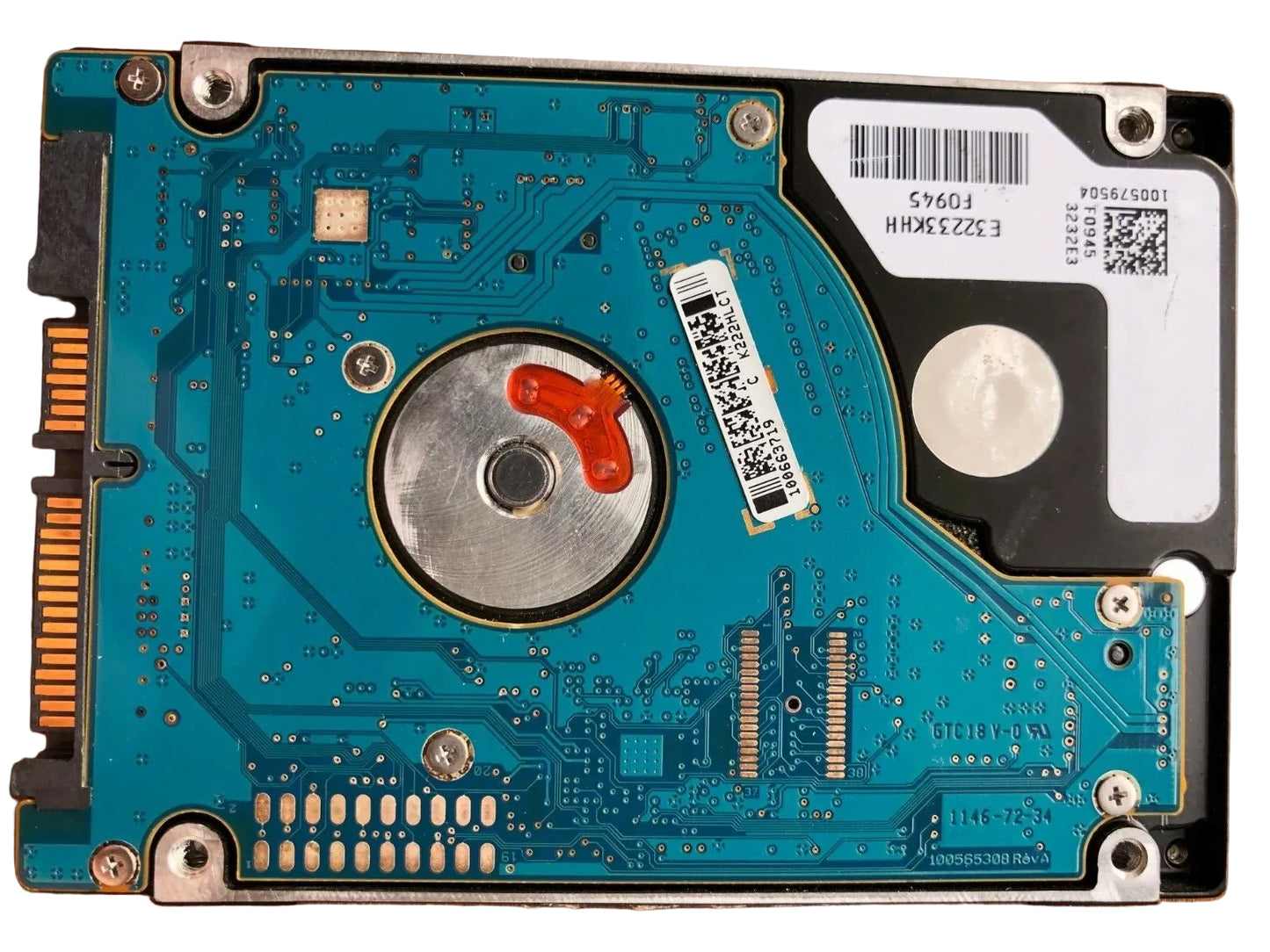 ST9500325ASG – 100555308 Rev A – S/N: 5VEN9NGV – P/N: 9KAG34-043 – Site: WU – Date: 12244 – 500GB – 2.5" – SATA