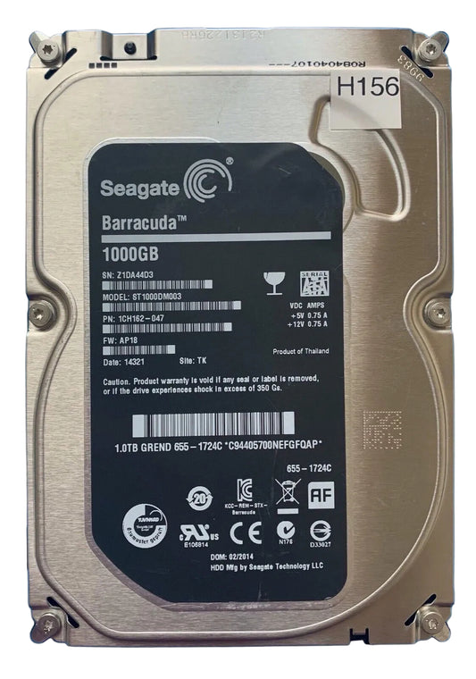 ST1000DM003 – 100717520 REV B – 1CH162-047 – 1000GB – 3.5" – SATA