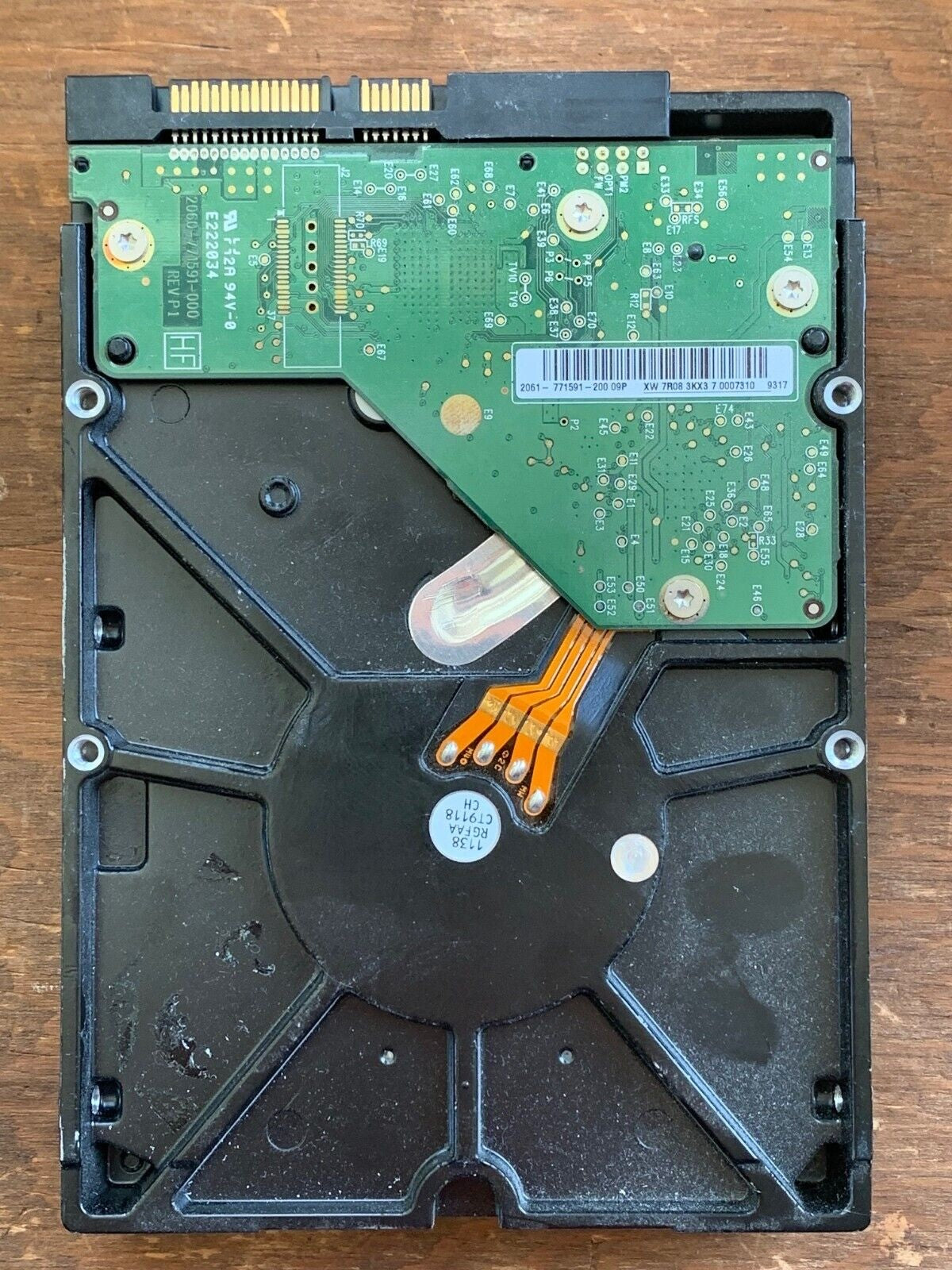 WD1001FALS-40K1B0 – 2060-771591-000 REV A – HANNHV2AB – 1138 RSHAD CT0118 CH – 1TB – 3.5" – SATA