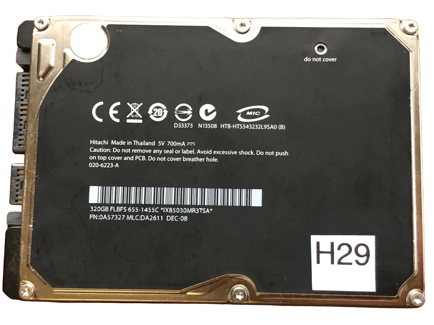 HTS545432L9SA0 – 0A57126 DA2357A – 0A57327 – DA2611 – 320GB – 2.5" – SATA
