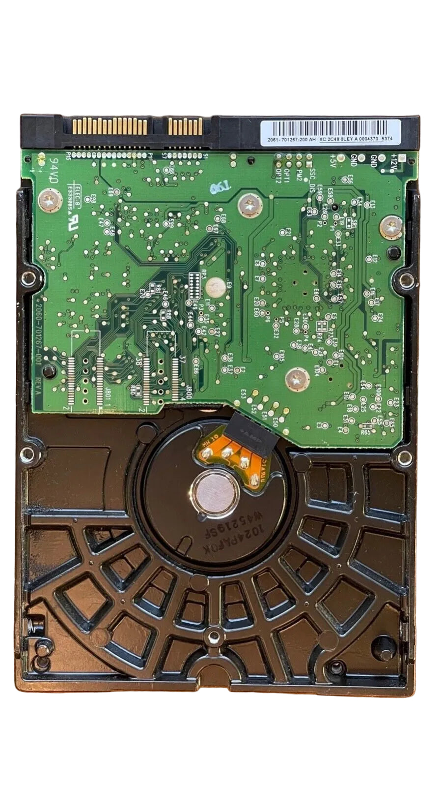 WD1600JD-40HBC0 – 2060-701267-001 REV A – HSBHYTJAH – 1024PAFOK W45219SF – Date: 18 MAR 2005 – 160.0 GB – 3.5" – SATA
