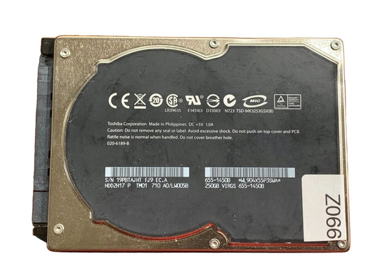MK3253GSX – G002217 – HDD2H17 – A0/LM005B – 250GB – 2.5" – SATA
