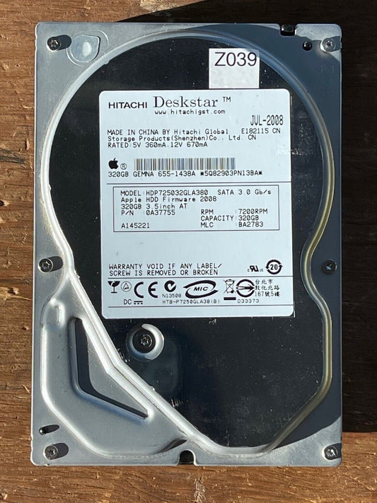 HDP725032GLA380 – 0A29738 BA2631 – 0A37755 – BA2783 – 320GB – 3.5" – SATA