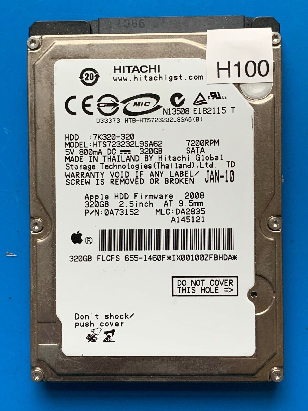 HTS723232L9SA62 – 0A57190 DA2428 - 0A73152 – DA2835 – 320GB – 2.5" – SATA