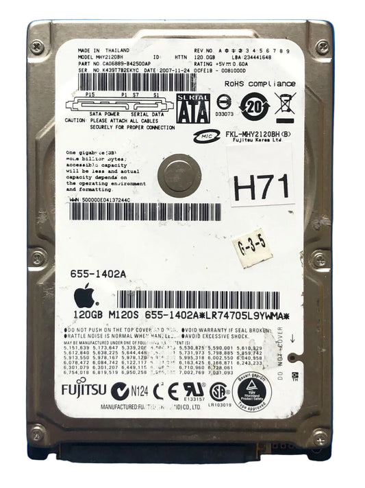 MHY2120BH – CA26344-B32104BA – CA06889-B42500AP – 120GB – 2.5" – SATA