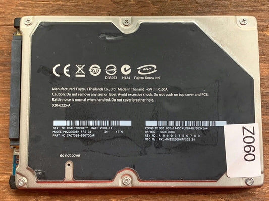 MHZ2250BH – CA21343-B84X – CA07018-B56700AP – 250GB – 2.5" – SATA