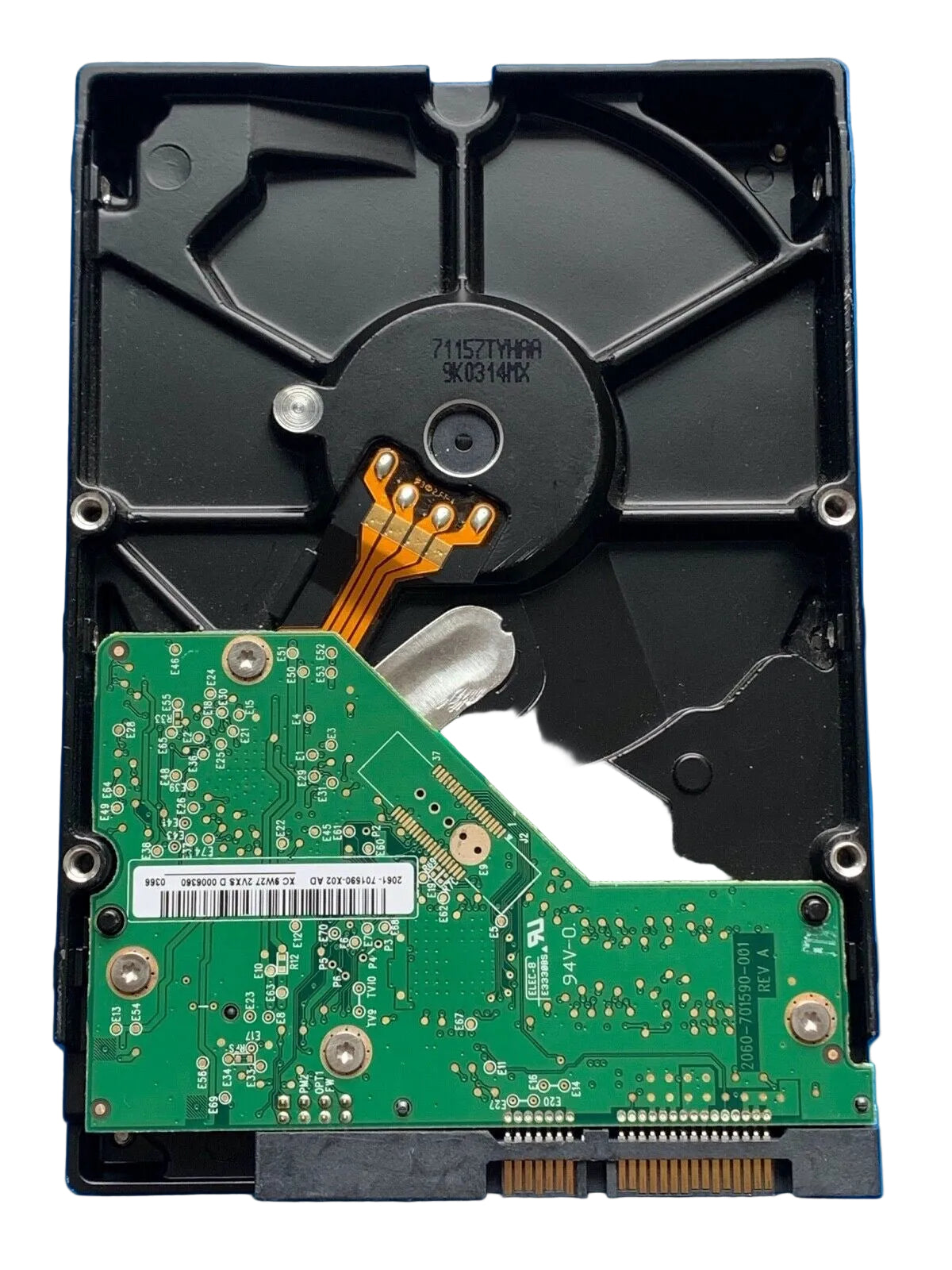 WD2500AAJS-00L7A0 – 2060-701590-001 Rev A – HBRNNTJAGN – 71157TYHAA 9K0314MX – Date: 20 MAR 2010 – 250GB – 3.5" – SATA