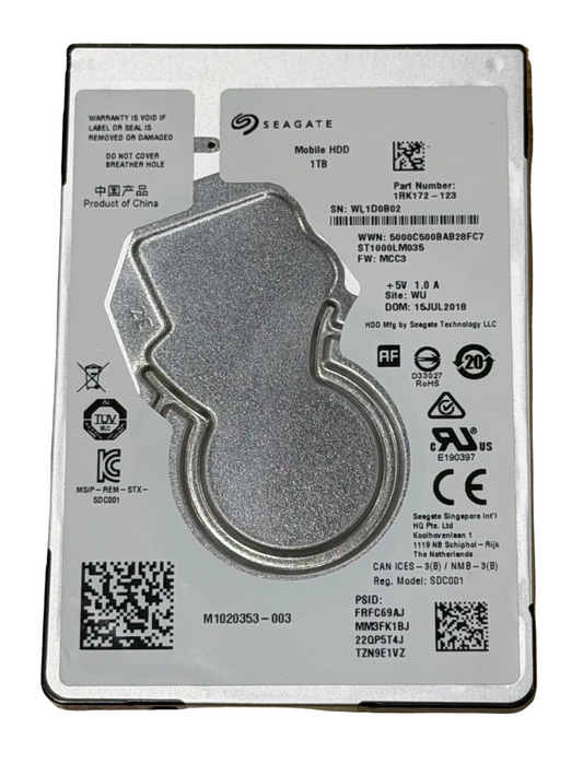 ST1000LM035 – 100809471 REV A – WL1D0B02 – 1TB – 2.5" – SATA