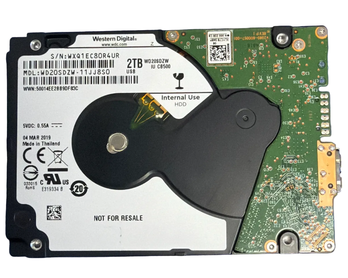 WD20SDZW-11JJ8S0 – 2060-800069-001 REV P1 – 2TB – 2.5" – USB