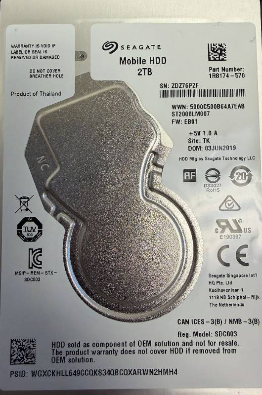 Cover label photo