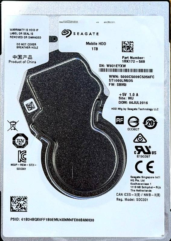 Cover label photo