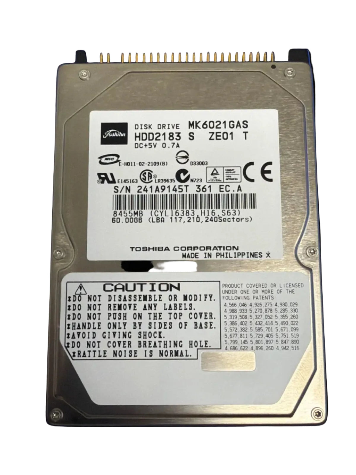 Cover label photo