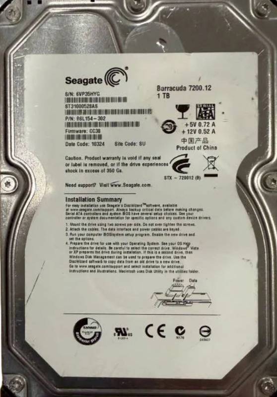 Cover label photo