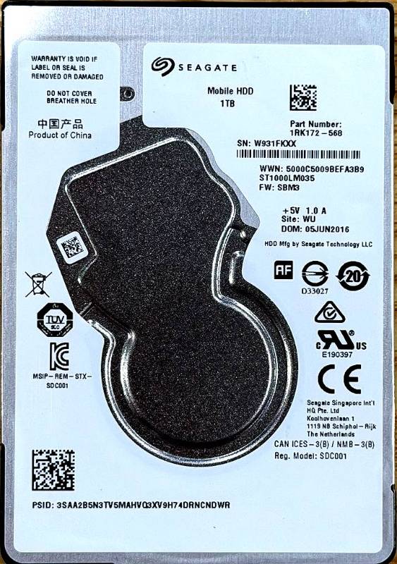 Cover label photo